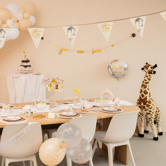 Safari Slinger Geboorte 6m van Haza Witbaard koop je bij Partywinkel