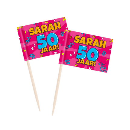 Sarah Cocktailprikkers 50st van Paper Dreams koop je bij Partywinkel