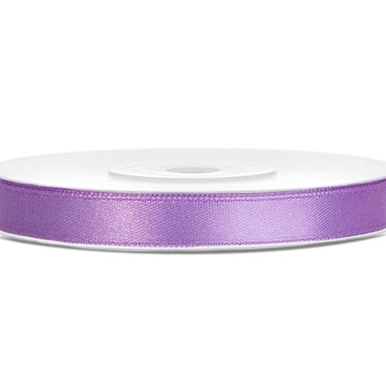 Satijn Lint Lila 6mm 25m van Partydeco koop je bij Partywinkel