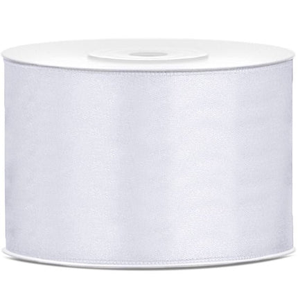 Satijn Lint Wit 50mm 25m van Partydeco koop je bij Partywinkel