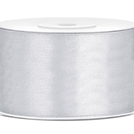 Satijn Lint Zilver 38mm 25m van Partydeco koop je bij Partywinkel