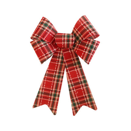 Rood Groene Strik Schotse Ruit 38cm