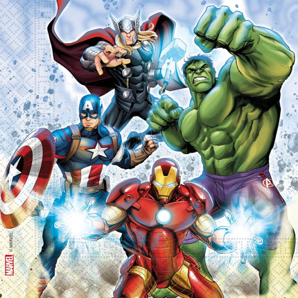 Servetten Avengers Infinity Stones 33cm 20st van Procos koop je bij Partywinkel