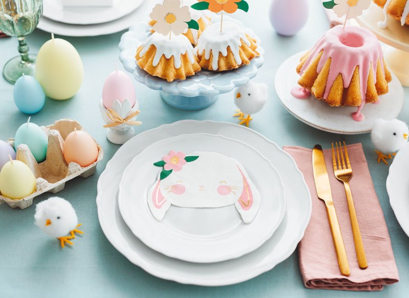 Servetten Konijn 14,5cm 20st van Partydeco koop je bij Partywinkel