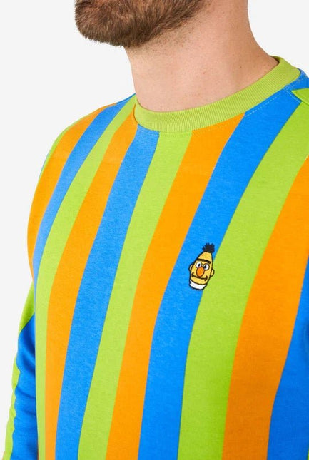 Sesamstraat Bert & Ernie Trui Heren Multicolor van OppoSuits koop je bij Partywinkel