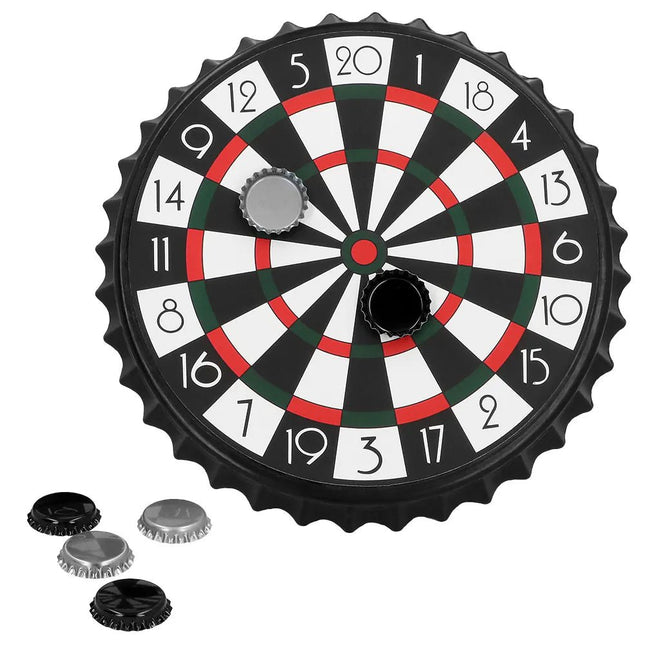 Set drankspel drink & dart (dartbord 25cm, 6 bierdopjes) van Boland koop je bij Partywinkel