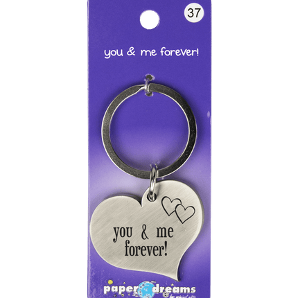 Seutelhanger You & Me Forever 10cm van Paper Dreams koop je bij Partywinkel