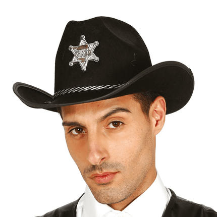Sheriff Hoed Zwart van Fiestas Guirca koop je bij Partywinkel