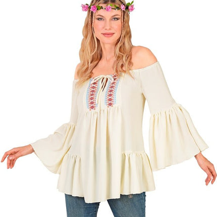 Shirt Hippie / Plattelands Dames van Widmann koop je bij Partywinkel