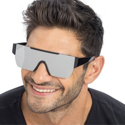 Zilveren Spiegel Effect Bril – 15 cm x 15 cm x 5,2 cm