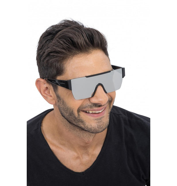 Zilveren Spiegel Effect Bril – 15 cm x 15 cm x 5,2 cm