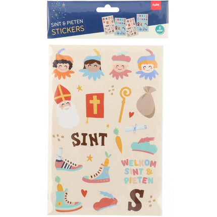 Sint en pieten stickers 49 stuks van Folat koop je bij Partywinkel