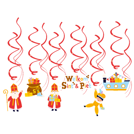 Sinterklaas Hangdecoratie 70cm van Paper Dreams koop je bij Partywinkel