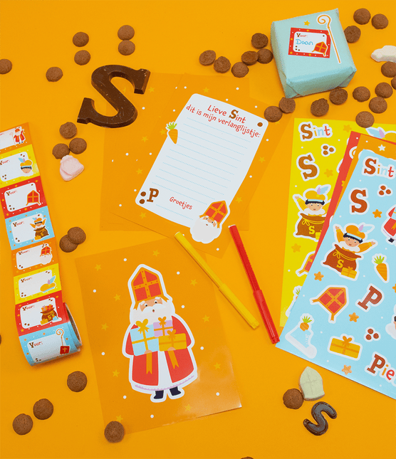 Sinterklaas Naamstickers 50st van Paper Dreams koop je bij Partywinkel