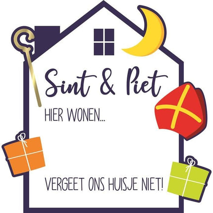 Sinterklaas Raambord Beschrijfbaar 50cm van Haza Witbaard koop je bij Partywinkel