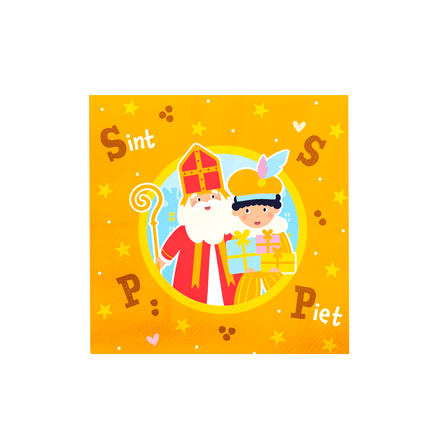 Sinterklaas Servetten 16cm 16st van Paper Dreams koop je bij Partywinkel