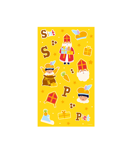 Sinterklaas Stickervellen 4st van Paper Dreams koop je bij Partywinkel