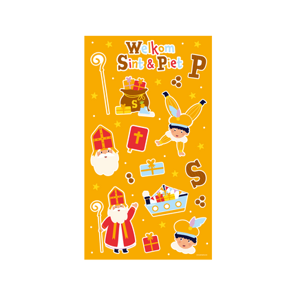 Sinterklaas Stickervellen 4st van Paper Dreams koop je bij Partywinkel