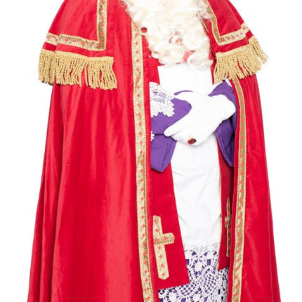 Sinterklaaspak Compleet Fluweel 4 delig van Haza Witbaard koop je bij Partywinkel