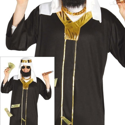 Sjeik Kostuum Zwart Heren van Fiestas Guirca koop je bij Partywinkel