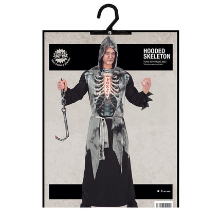 Skelet Halloween Kostuum Heren L van Fiestas Guirca koop je bij Partywinkel