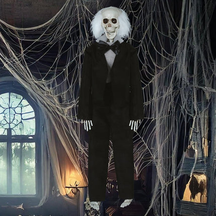 Skelet Pop Professor Met Pak 40cm van Fiestas Guirca koop je bij Partywinkel