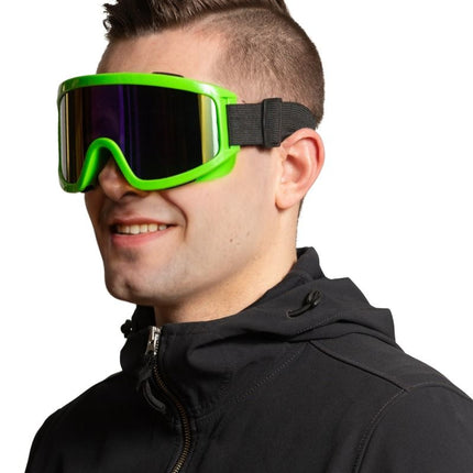 Ski Bril Groen van Partychimp koop je bij Partywinkel