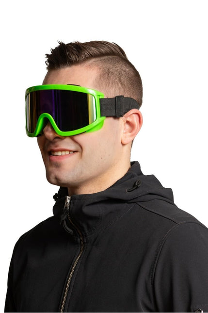 Ski Bril Groen van Partychimp koop je bij Partywinkel