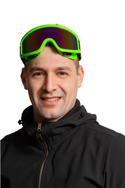 Ski Bril Groen van Partychimp koop je bij Partywinkel