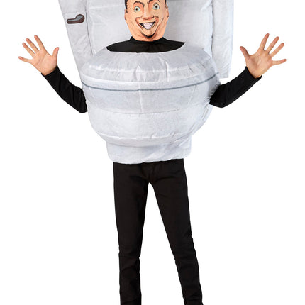 Skibidi Opblaasbaar Toilet Kostuum Kind