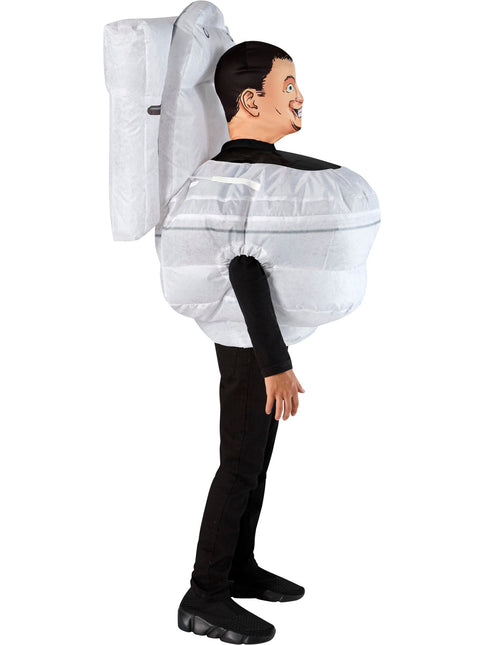 Skibidi Opblaasbaar Toilet Kostuum Kind