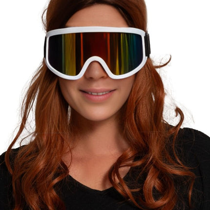 Skibril Wit van Partychimp koop je bij Partywinkel