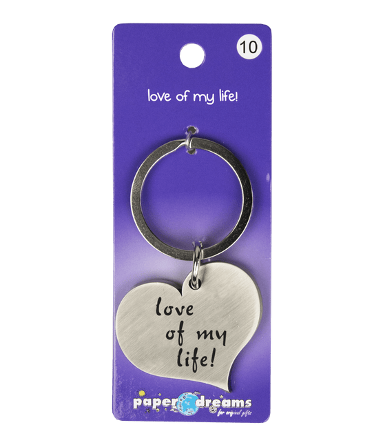 Sleutelhanger Liefde 10cm van Paper Dreams koop je bij Partywinkel