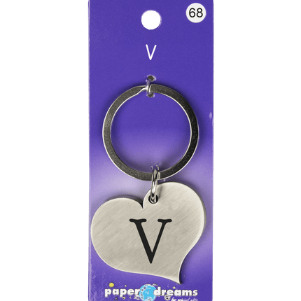 Sleutelhanger V 10cm van Paper Dreams koop je bij Partywinkel