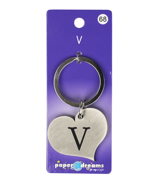 Sleutelhanger V 10cm van Paper Dreams koop je bij Partywinkel
