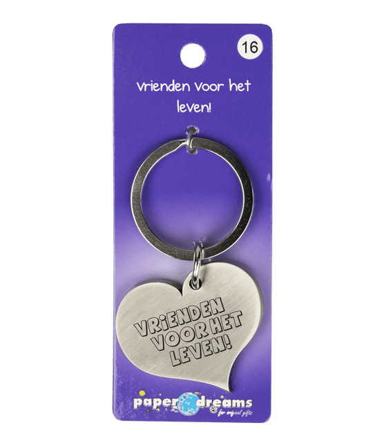 Sleutelhanger Vrienden 10cm van Paper Dreams koop je bij Partywinkel