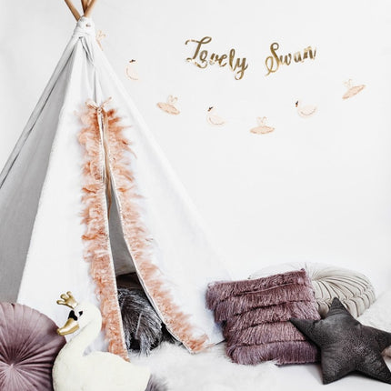 Slinger Lovely Swan Goud 64cm van Partydeco koop je bij Partywinkel