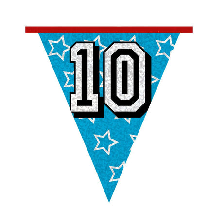 Slingers 10 Jaar Glitter 8m van Boland koop je bij Partywinkel