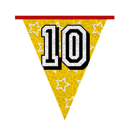 Slingers 10 Jaar Glitter 8m van Boland koop je bij Partywinkel