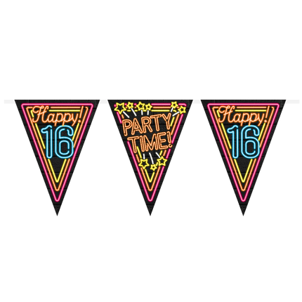 Slingers 16 Jaar Neon 10m van Paper Dreams koop je bij Partywinkel