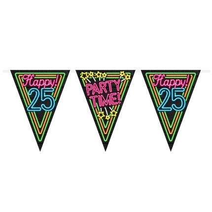 Slingers 25 Jaar Neon 10m van Paper Dreams koop je bij Partywinkel