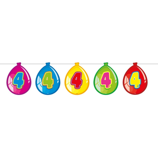 Slingers 4 Jaar Ballonnen 10m van Folat koop je bij Partywinkel