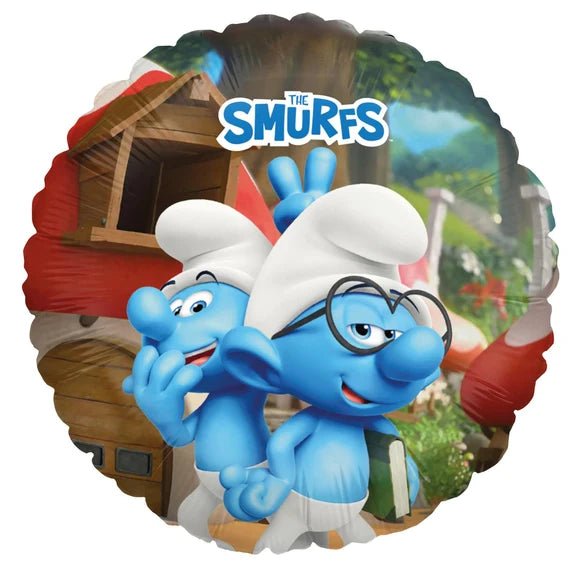 Smurfen Folie Ballon Brilsmurf Leeg 45cm van VDV Benefit koop je bij Partywinkel