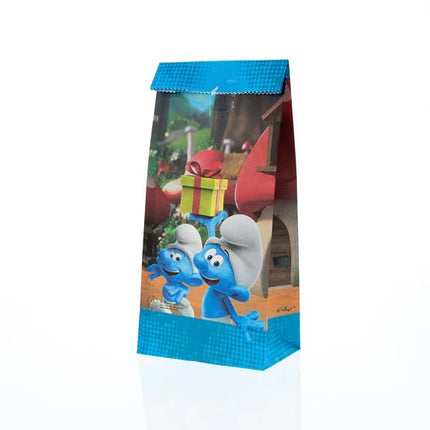 Smurfen Uitdeelzakjes 23cm 10st van VDV Benefit koop je bij Partywinkel