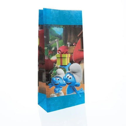 Smurfen Uitdeelzakjes 23cm 10st van VDV Benefit koop je bij Partywinkel