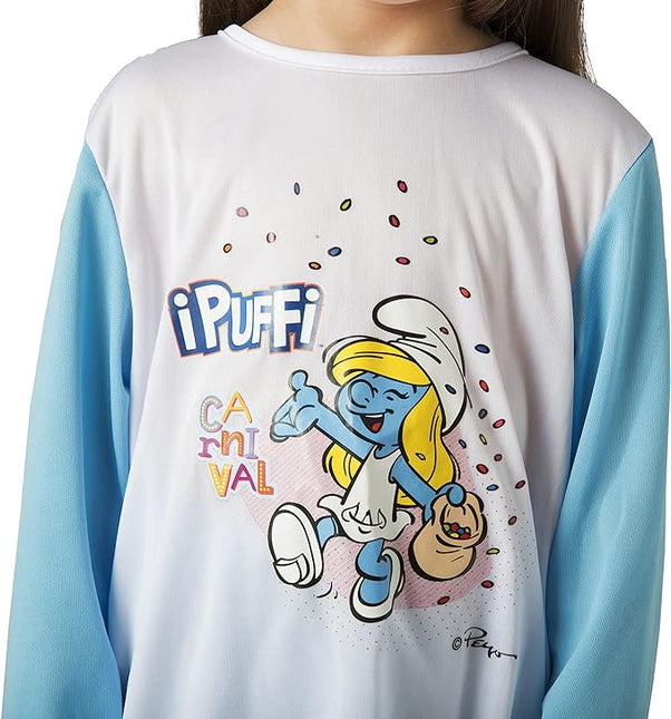 Grote Smurf Blauwe Leider Met Staart Jongen Kostuum Grote Smurf Blauwe Leider Met Staart Jongen Kostuum