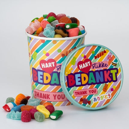 Snoepbakje Bedankt 12cm van Paper Dreams koop je bij Partywinkel