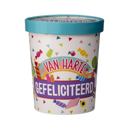 Snoepbakje Gefeliciteerd 12cm van Paper Dreams koop je bij Partywinkel