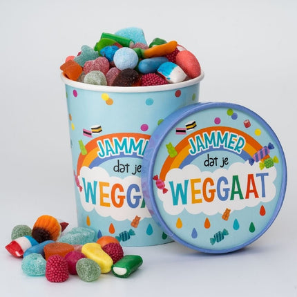 Snoepbakje Jammer Dat Je Weggaat 12cm van Paper Dreams koop je bij Partywinkel
