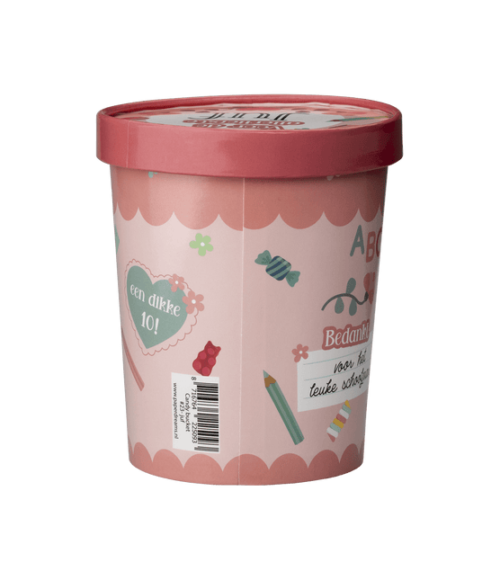 Snoepbakje Juf 12cm van Paper Dreams koop je bij Partywinkel